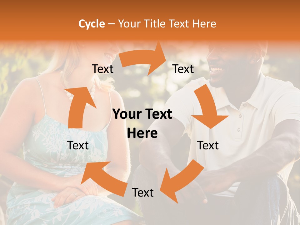 Thirties Couple Talking PowerPoint Template