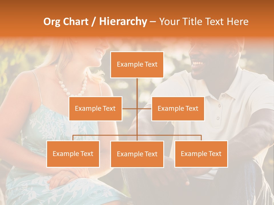Thirties Couple Talking PowerPoint Template