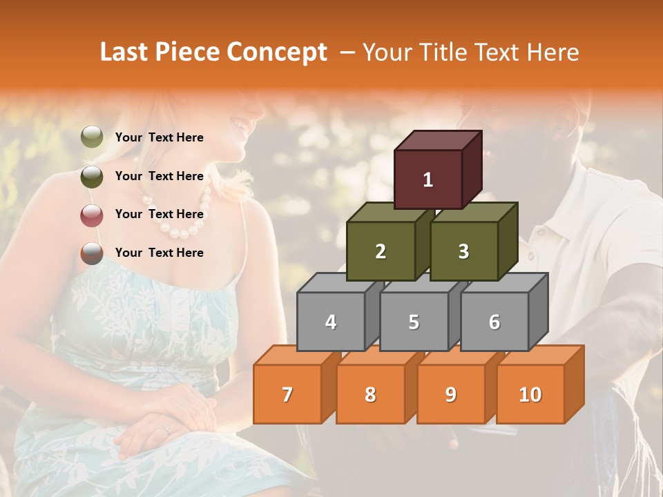 Thirties Couple Talking PowerPoint Template