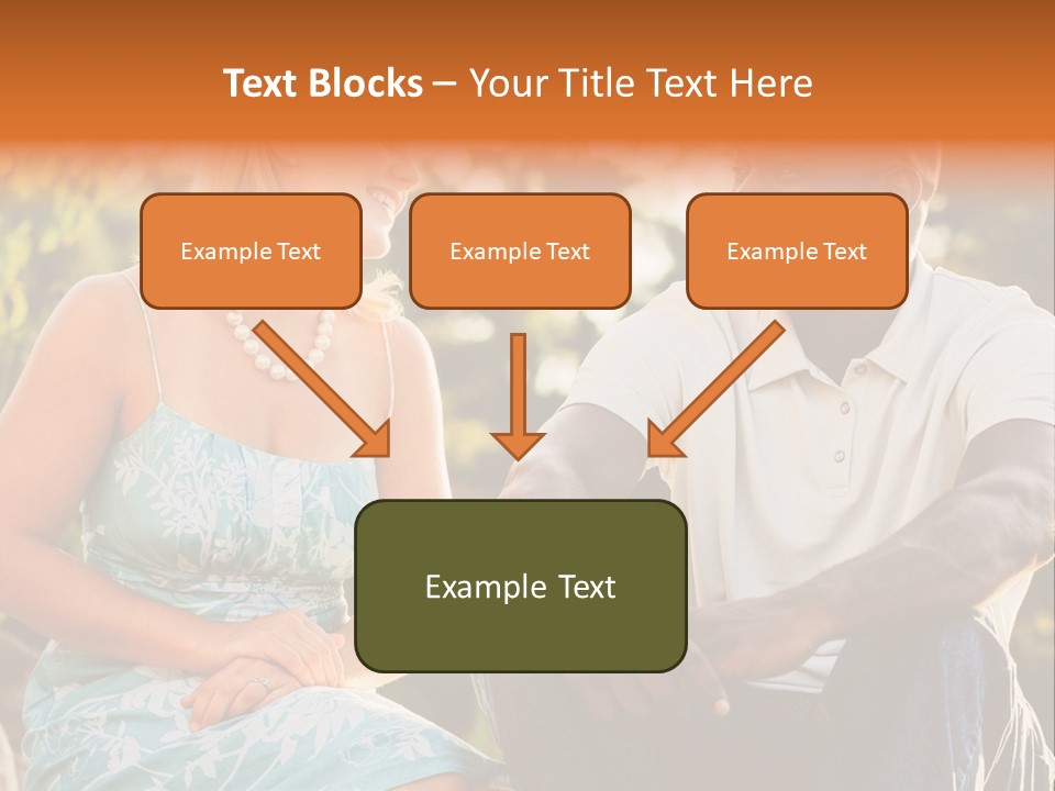Thirties Couple Talking PowerPoint Template