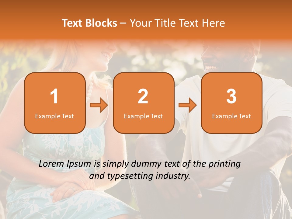 Thirties Couple Talking PowerPoint Template