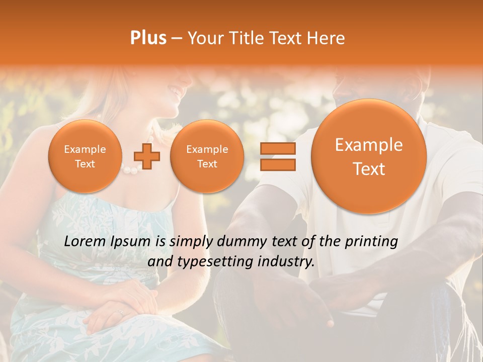 Thirties Couple Talking PowerPoint Template