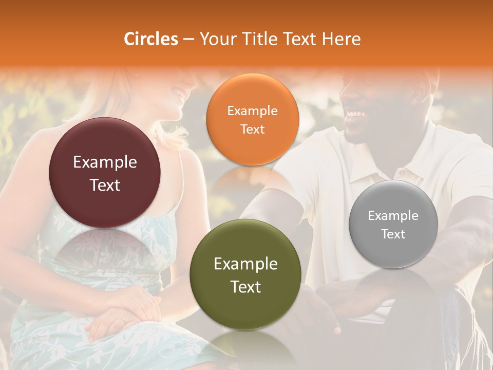 Thirties Couple Talking PowerPoint Template