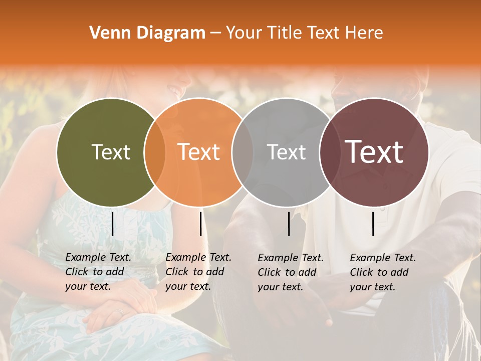 Thirties Couple Talking PowerPoint Template