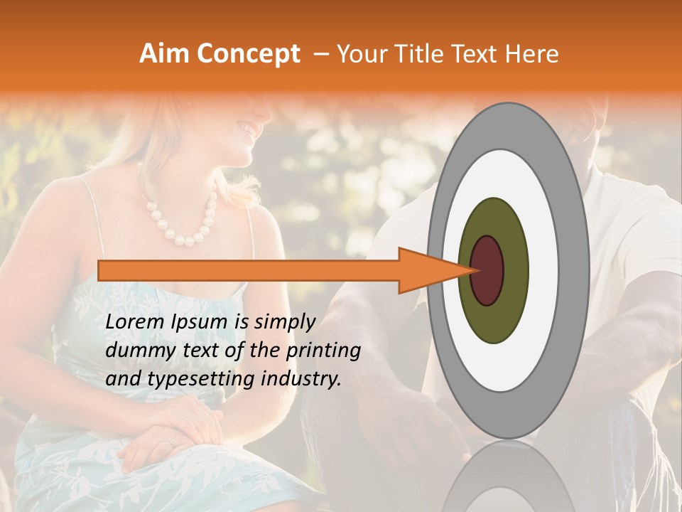 Thirties Couple Talking PowerPoint Template