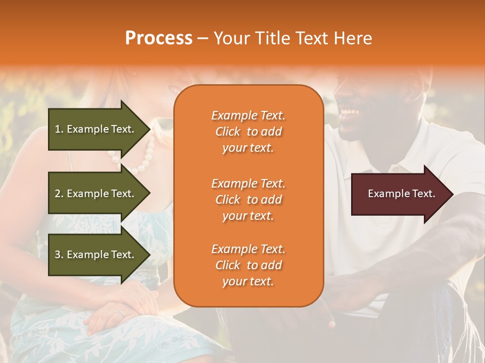 Thirties Couple Talking PowerPoint Template