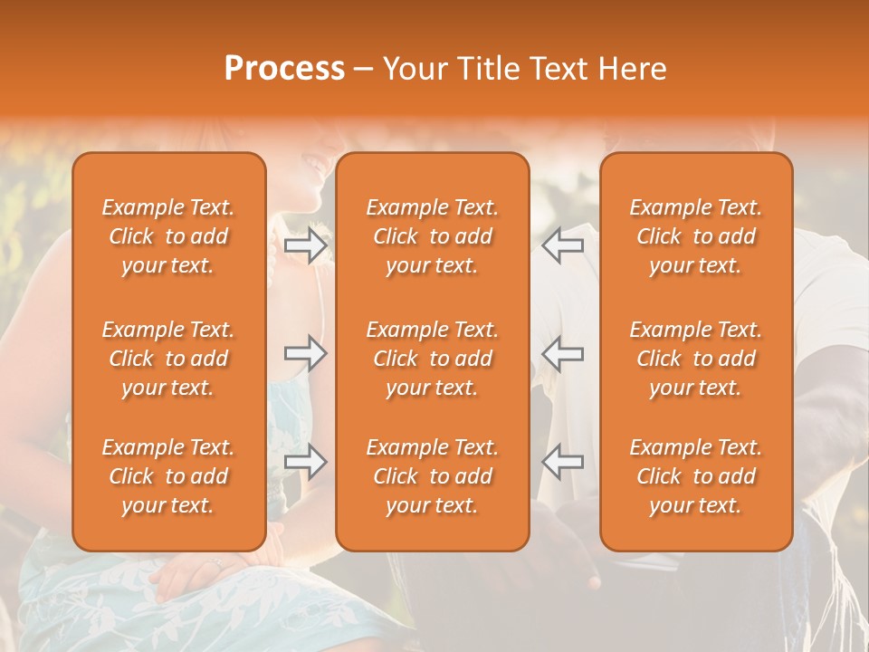 Thirties Couple Talking PowerPoint Template