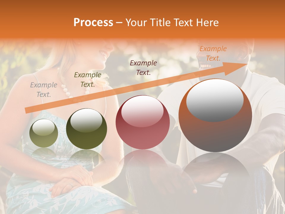 Thirties Couple Talking PowerPoint Template