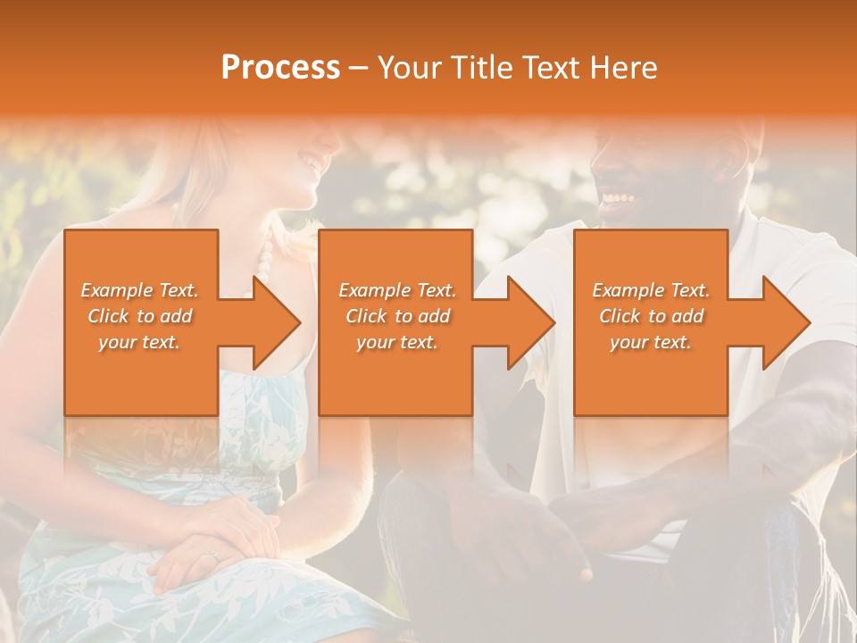 Thirties Couple Talking PowerPoint Template