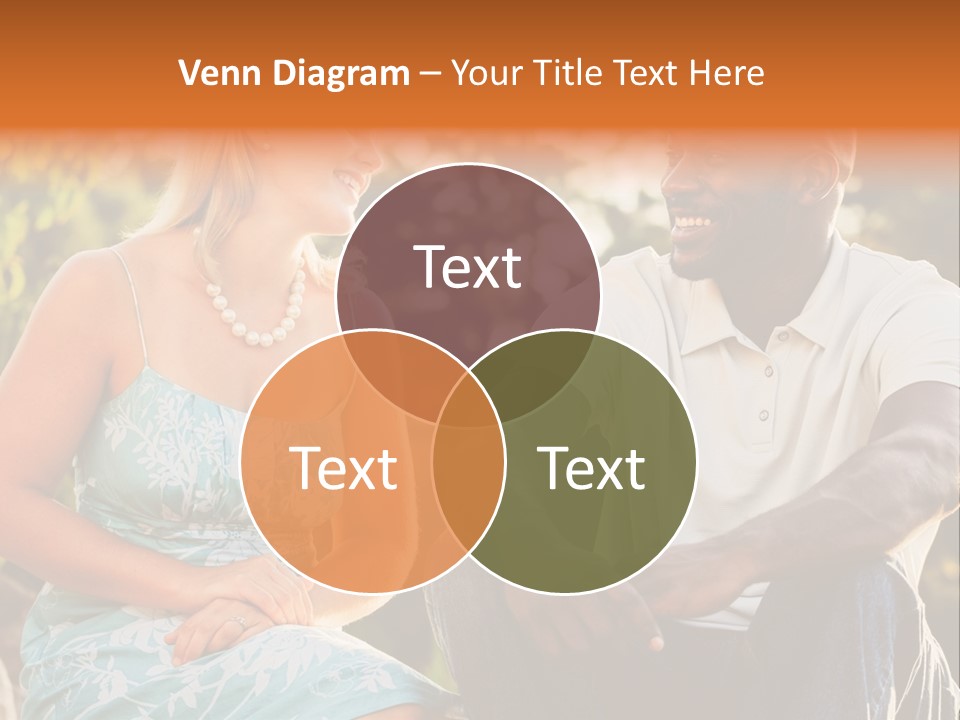 Thirties Couple Talking PowerPoint Template