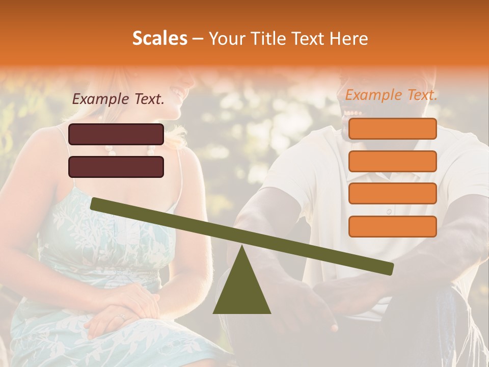 Thirties Couple Talking PowerPoint Template