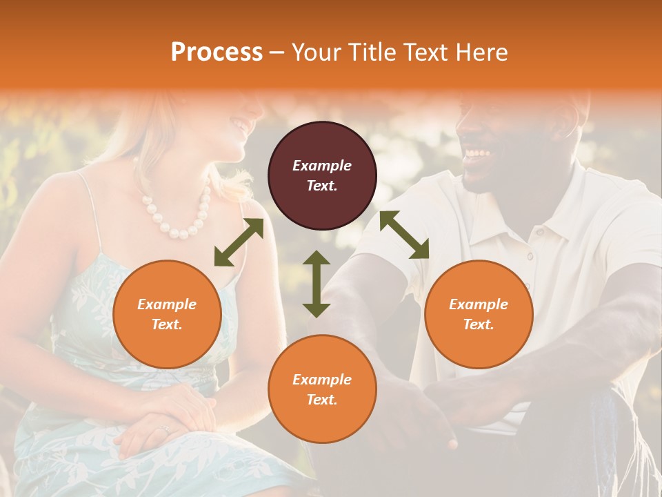 Thirties Couple Talking PowerPoint Template