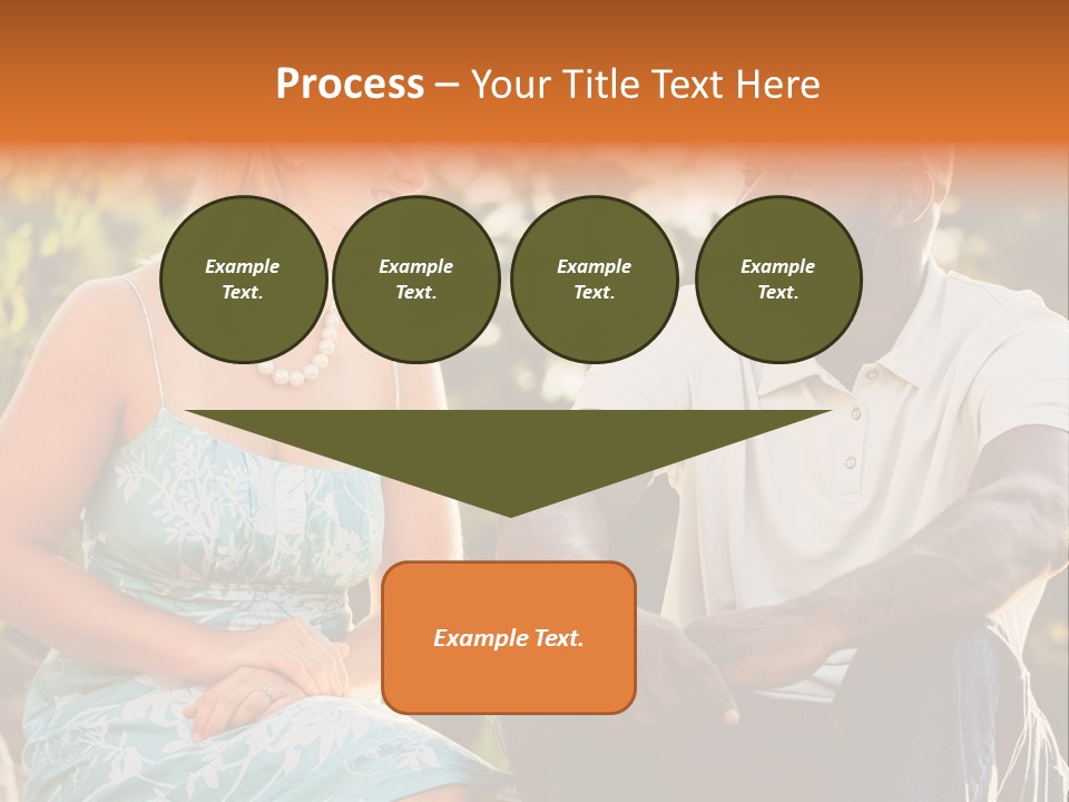 Thirties Couple Talking PowerPoint Template