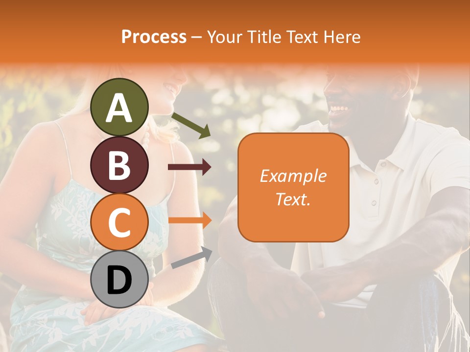 Thirties Couple Talking PowerPoint Template