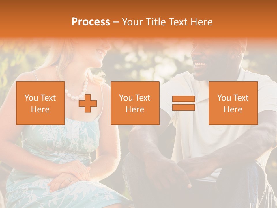 Thirties Couple Talking PowerPoint Template