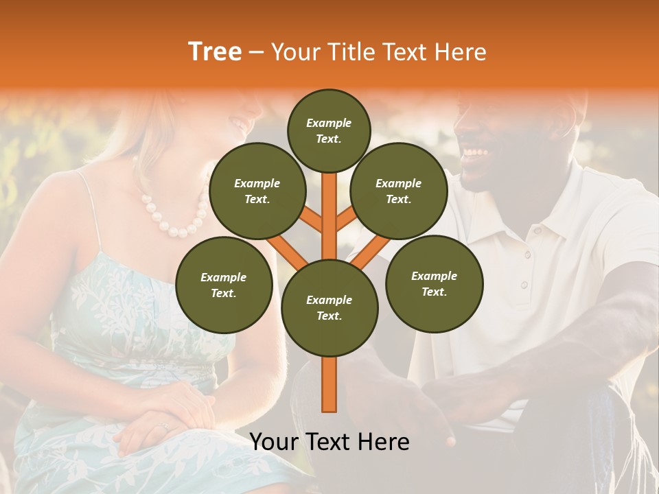 Thirties Couple Talking PowerPoint Template