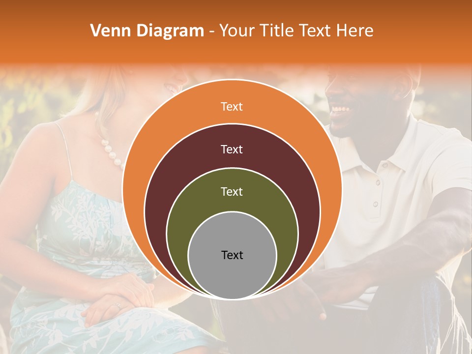 Thirties Couple Talking PowerPoint Template