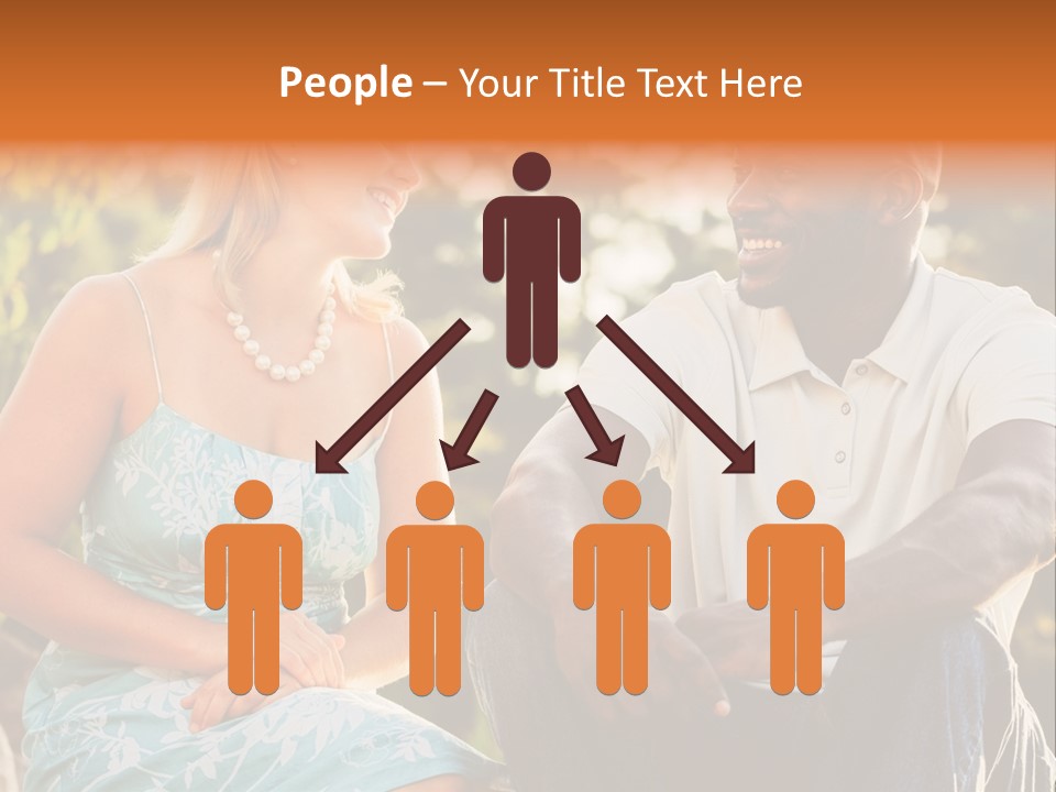 Thirties Couple Talking PowerPoint Template