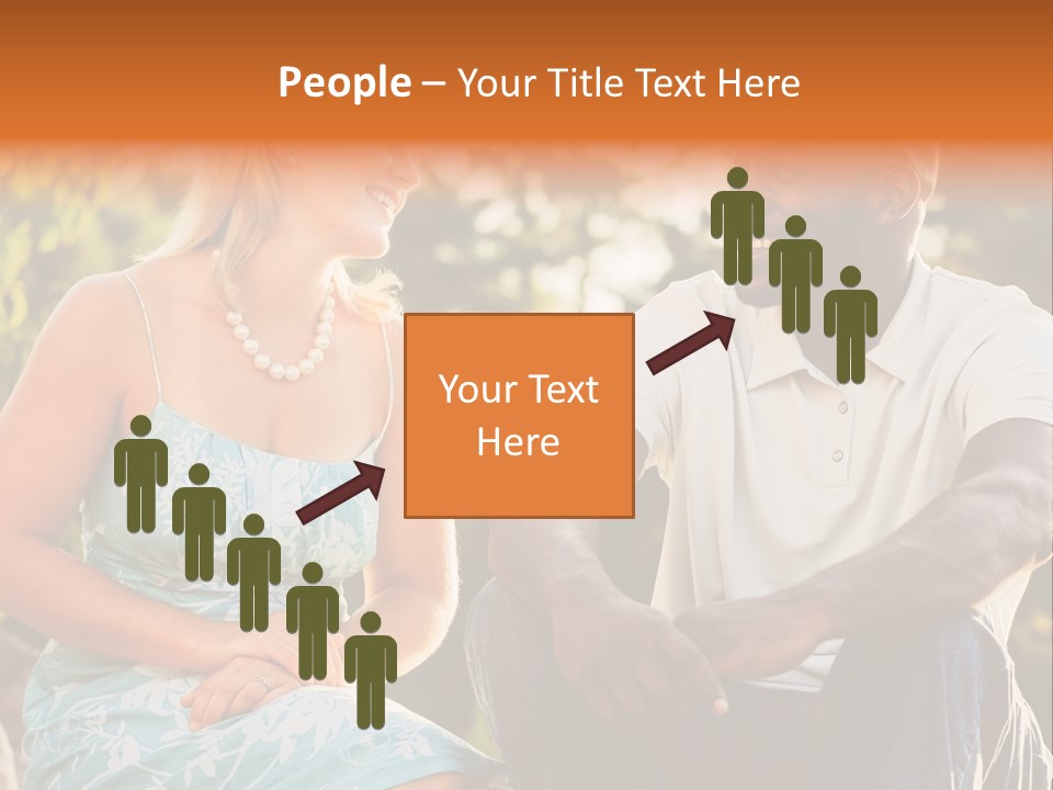 Thirties Couple Talking PowerPoint Template