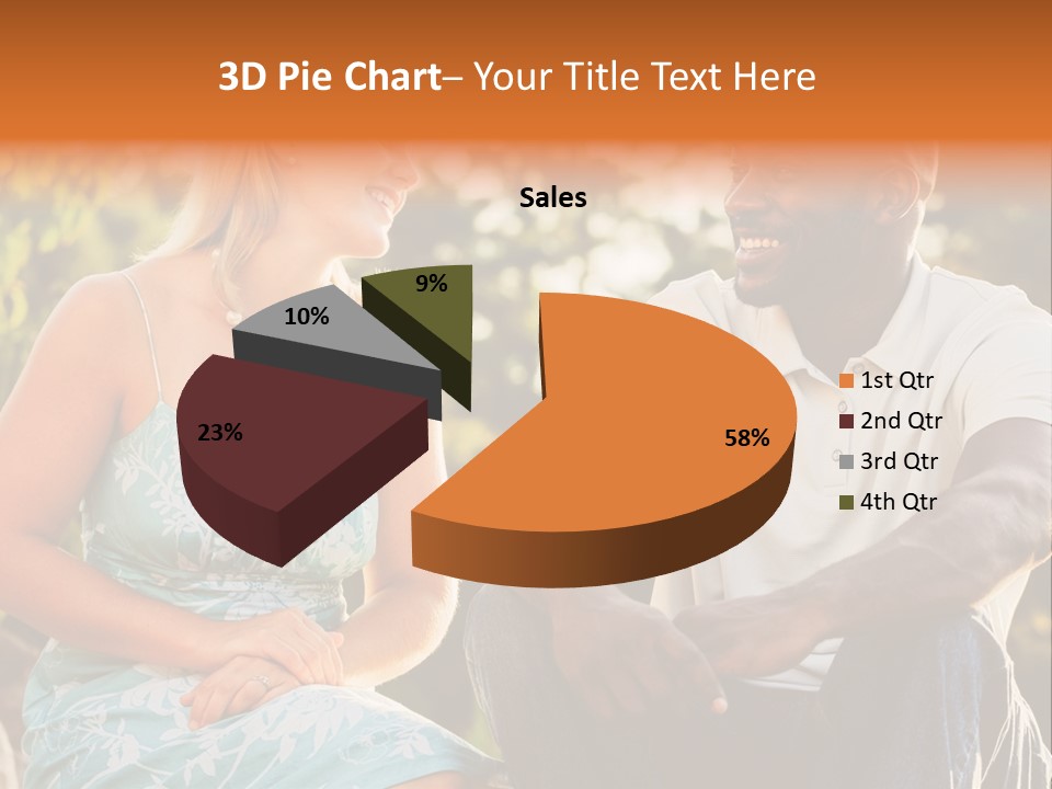 Thirties Couple Talking PowerPoint Template