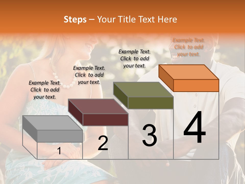 Thirties Couple Talking PowerPoint Template