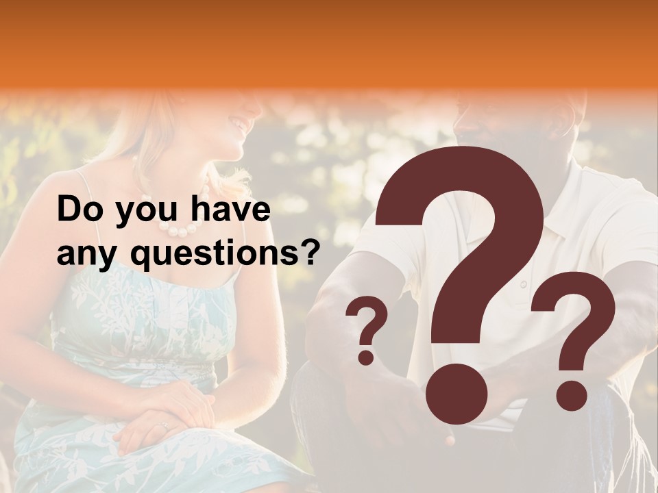 Thirties Couple Talking PowerPoint Template