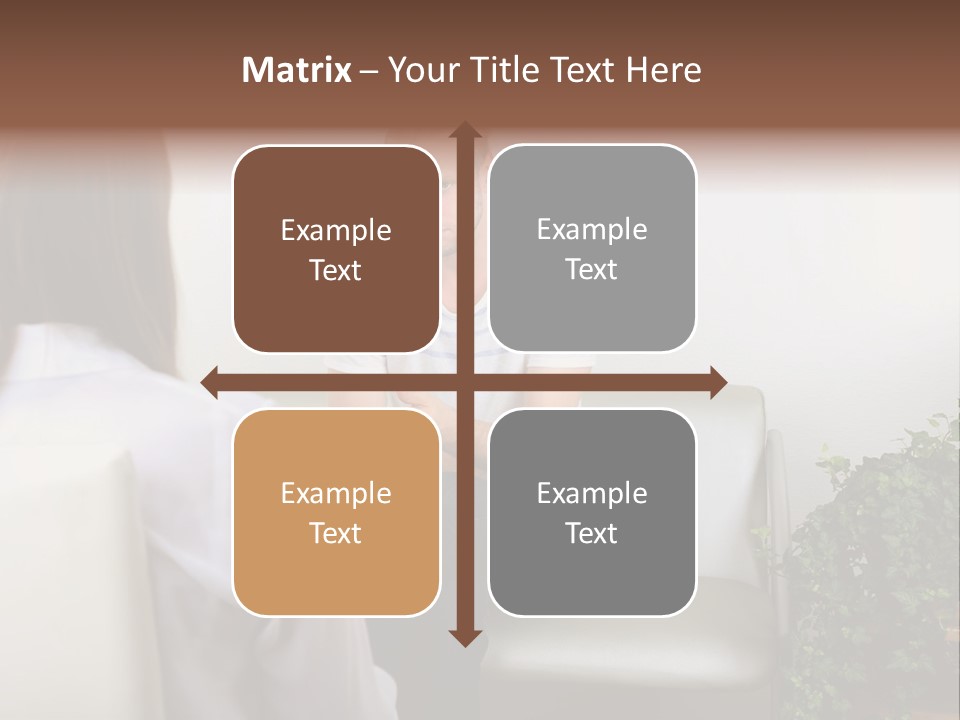 A Man Sitting On A Couch Talking To A Woman PowerPoint Template