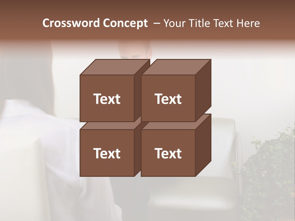 A Man Sitting On A Couch Talking To A Woman PowerPoint Template