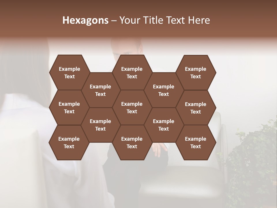 A Man Sitting On A Couch Talking To A Woman PowerPoint Template