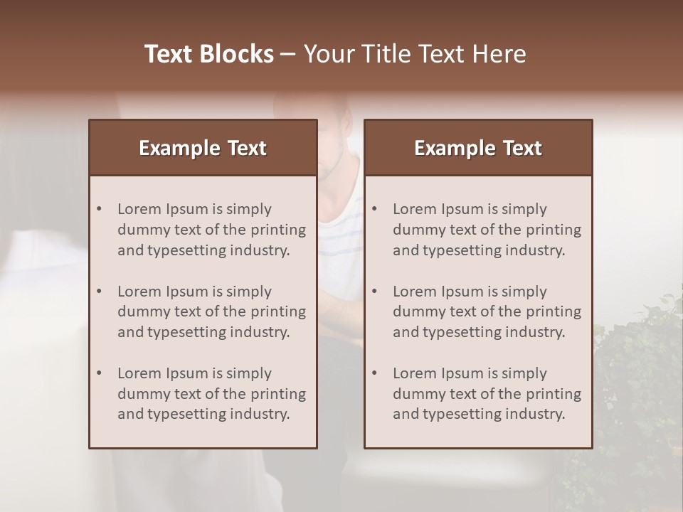 A Man Sitting On A Couch Talking To A Woman PowerPoint Template
