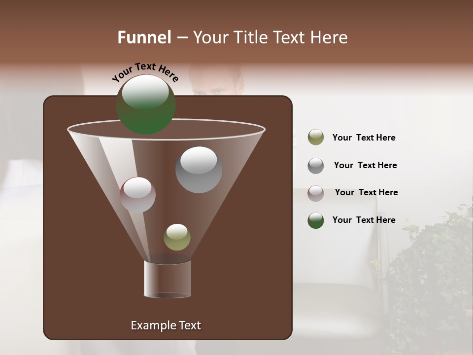 A Man Sitting On A Couch Talking To A Woman PowerPoint Template