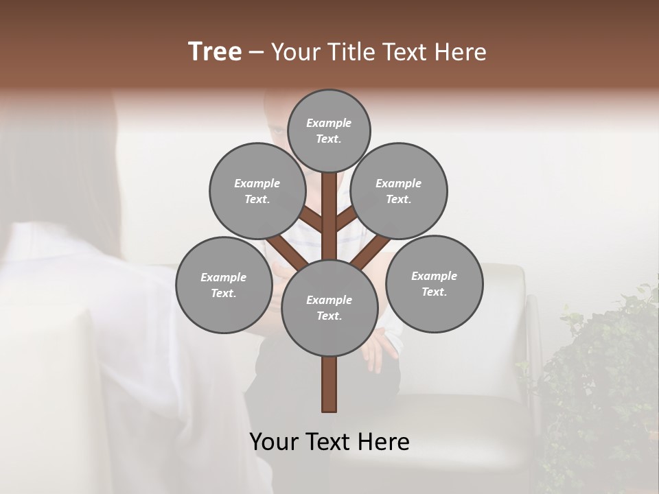 A Man Sitting On A Couch Talking To A Woman PowerPoint Template