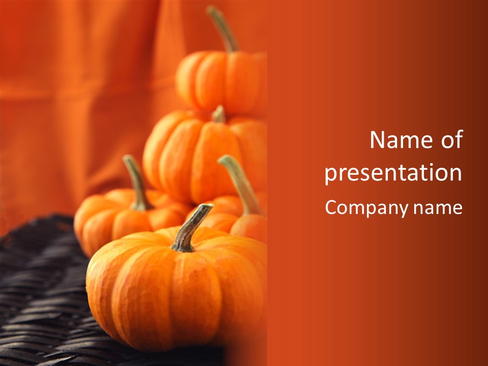 Orange Season Rustic PowerPoint Template