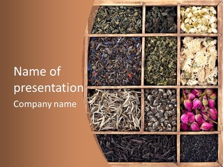 Aromatic Laps Oolong PowerPoint Template