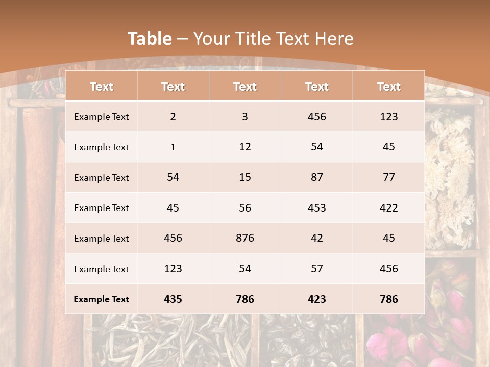 Aromatic Laps Oolong PowerPoint Template