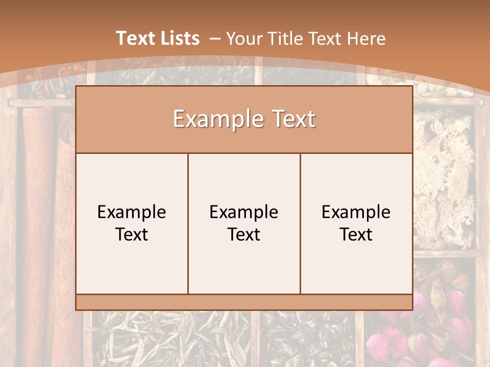 Aromatic Laps Oolong PowerPoint Template