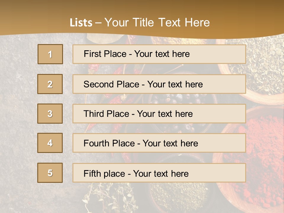 Paprika Top Dry PowerPoint Template
