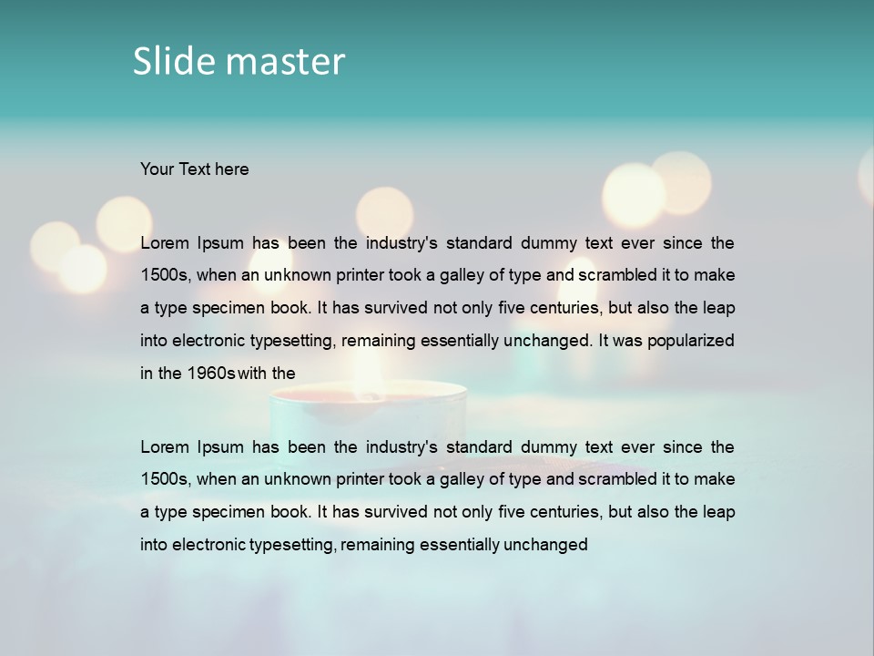 Hope Closeup Candle PowerPoint Template