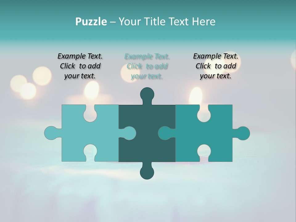 Hope Closeup Candle PowerPoint Template