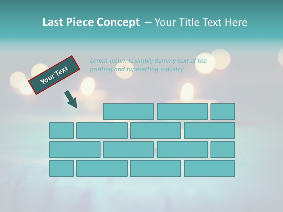 Hope Closeup Candle PowerPoint Template