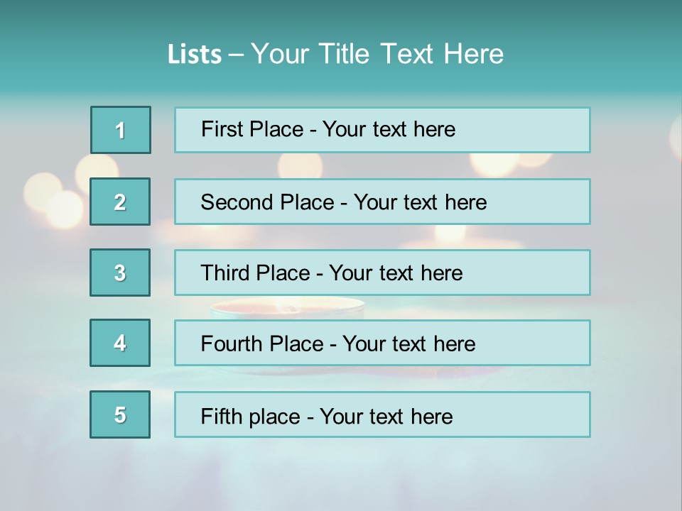 Hope Closeup Candle PowerPoint Template