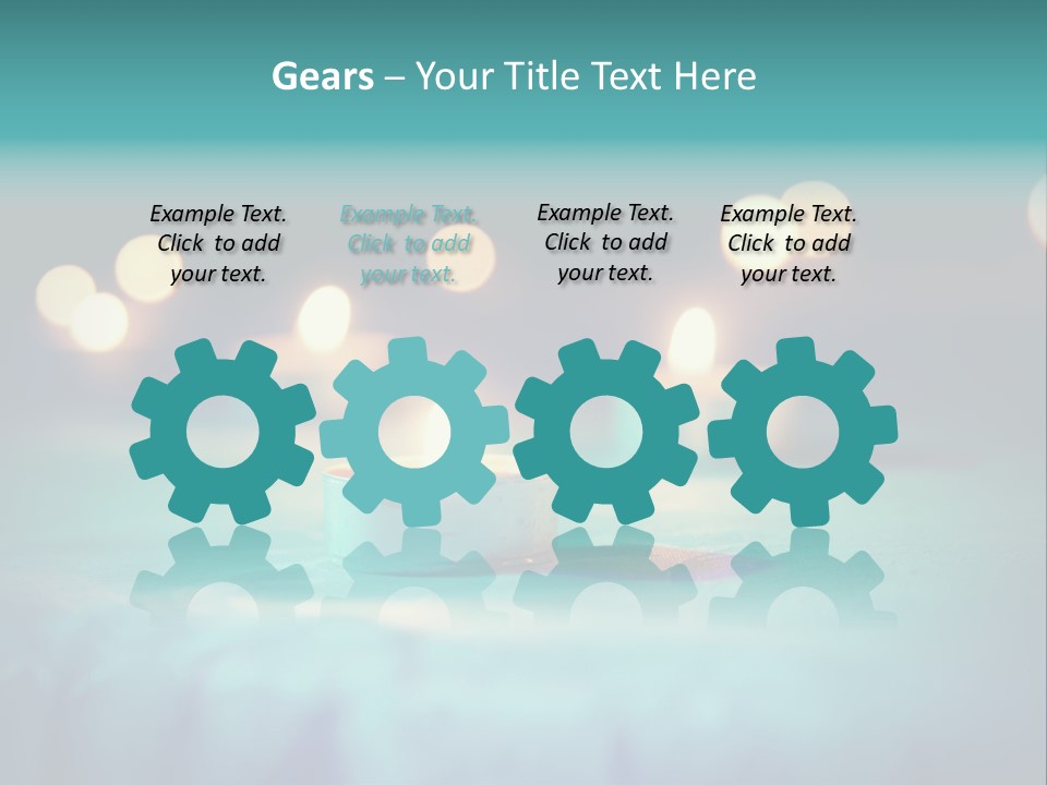 Hope Closeup Candle PowerPoint Template