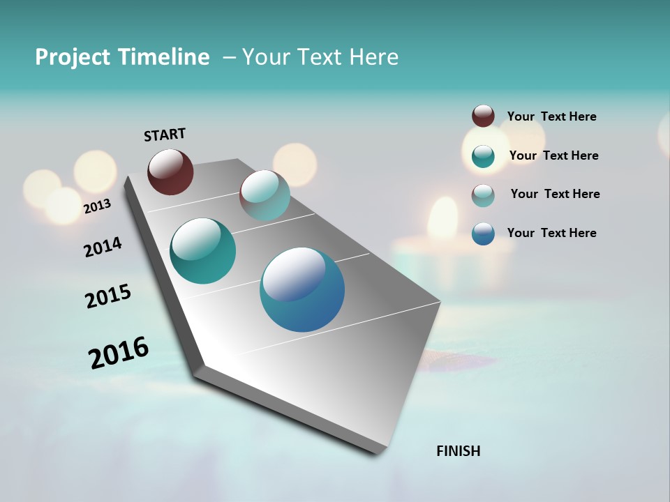 Hope Closeup Candle PowerPoint Template
