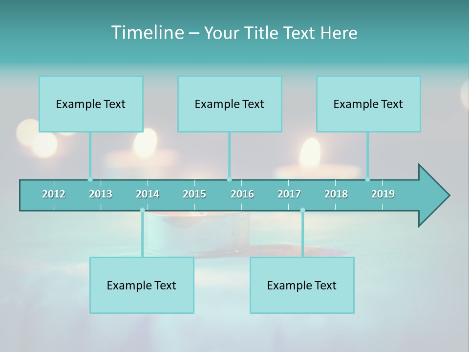 Hope Closeup Candle PowerPoint Template