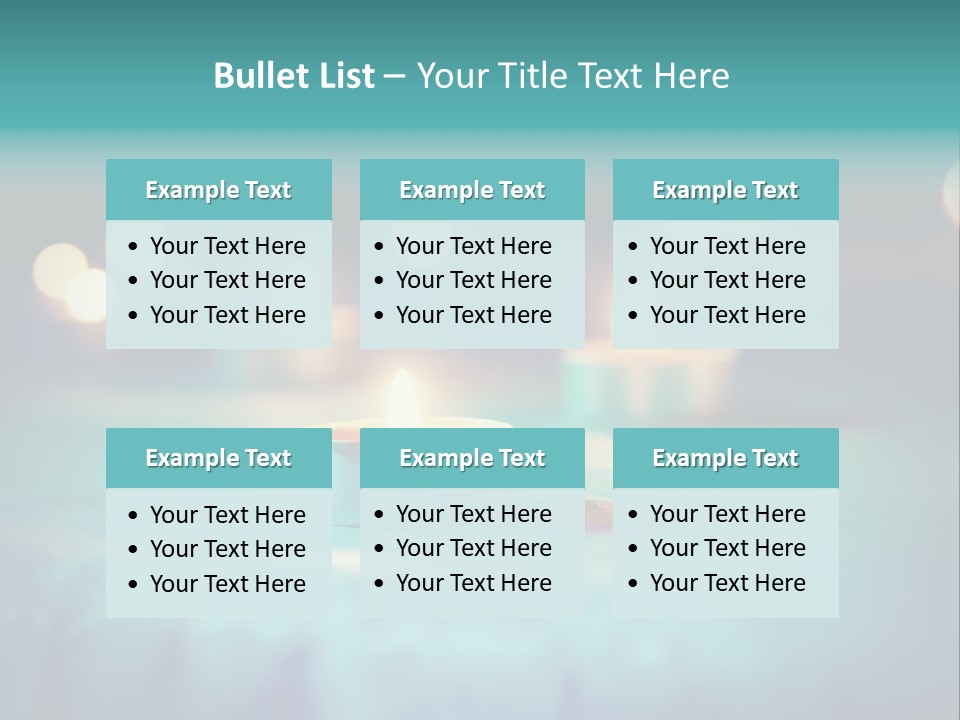 Hope Closeup Candle PowerPoint Template