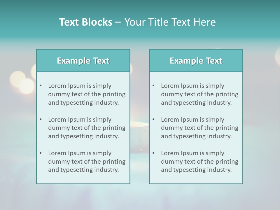 Hope Closeup Candle PowerPoint Template