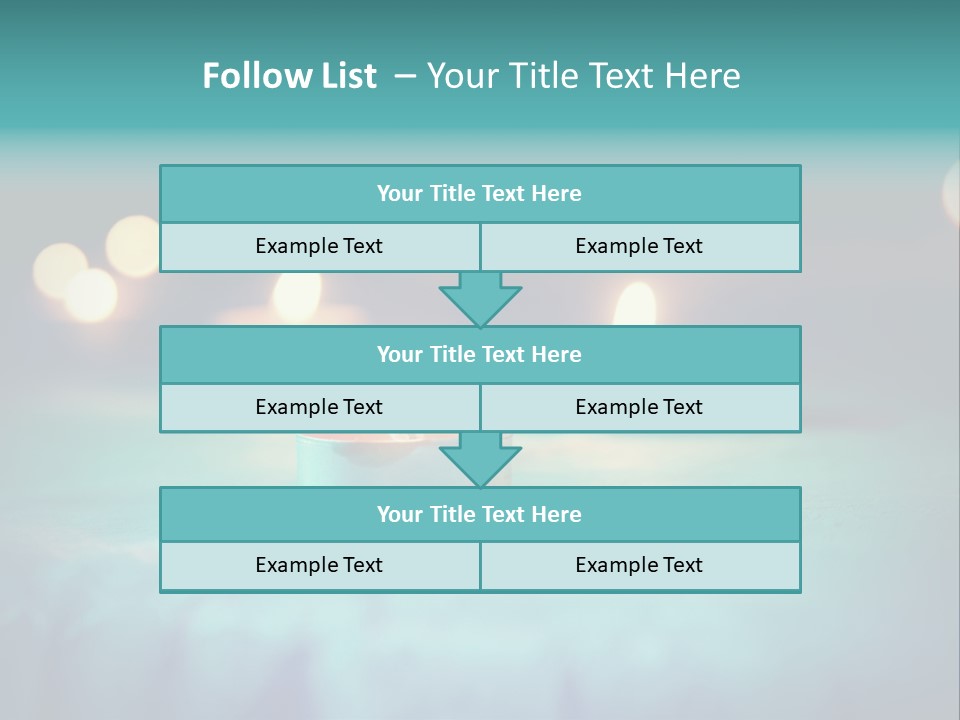 Hope Closeup Candle PowerPoint Template