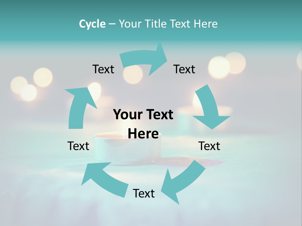 Hope Closeup Candle PowerPoint Template