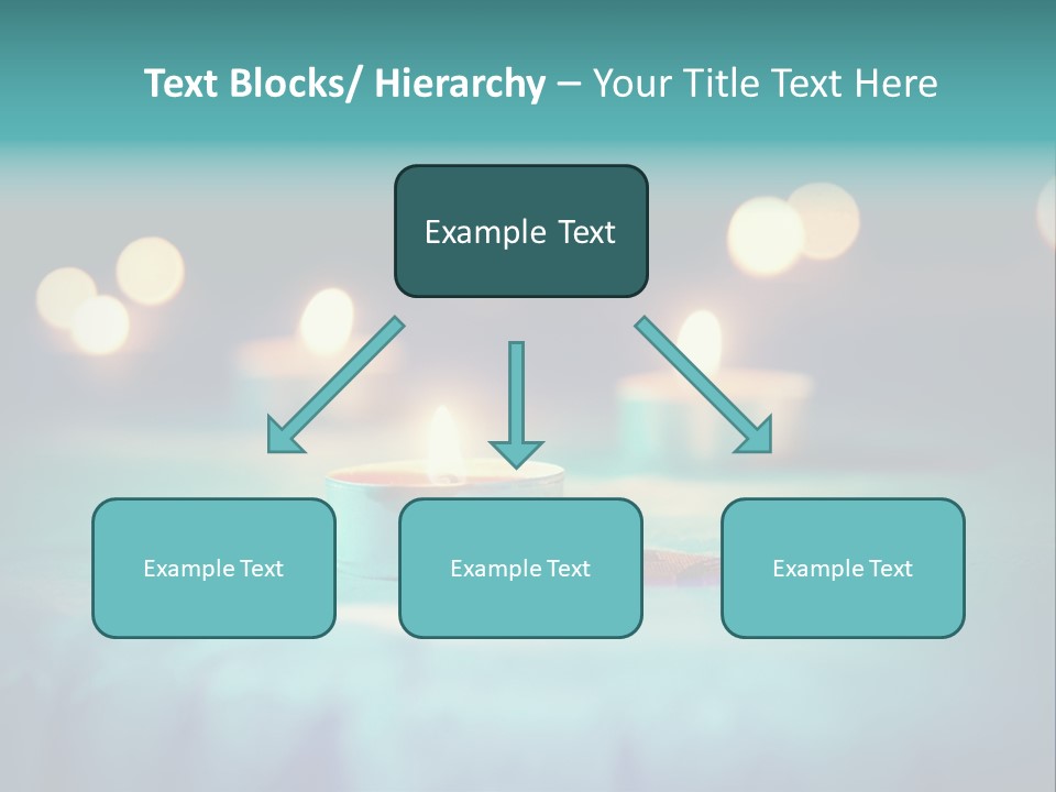 Hope Closeup Candle PowerPoint Template