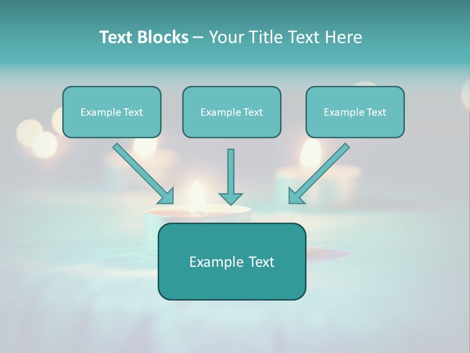 Hope Closeup Candle PowerPoint Template